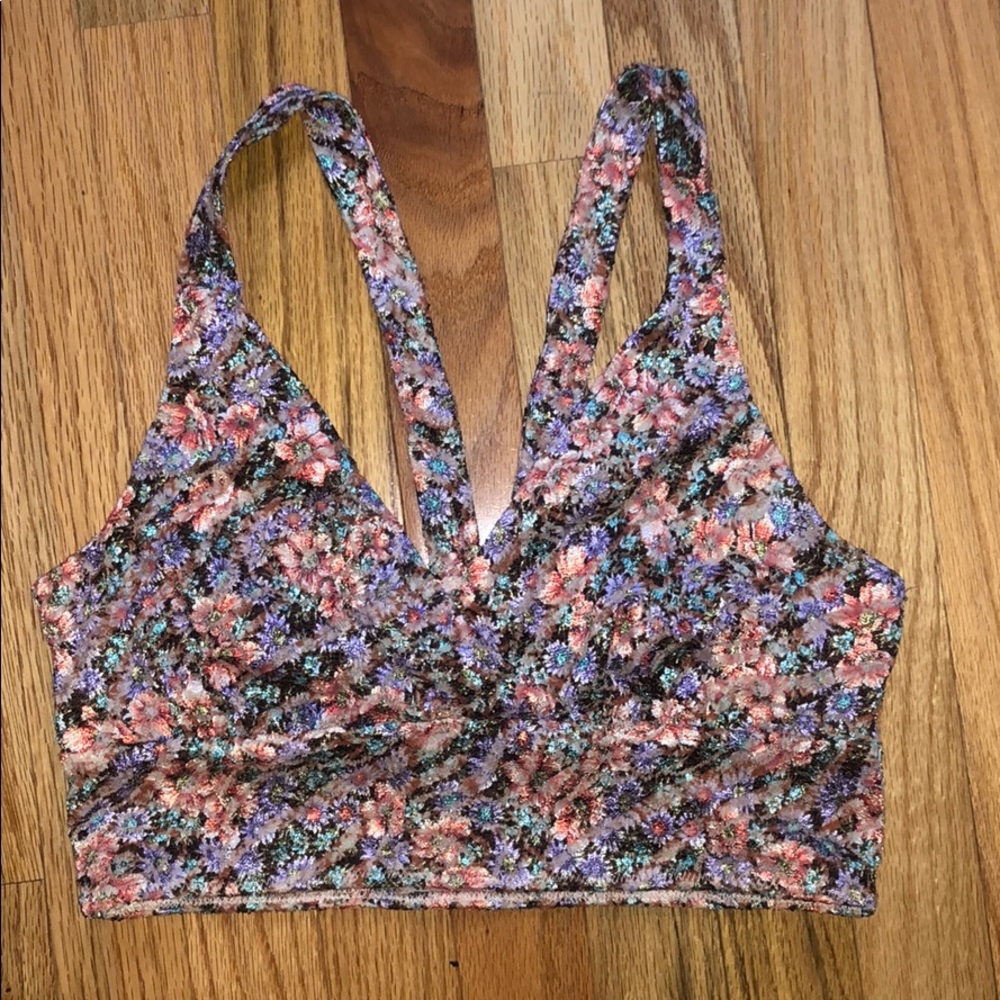Free People flower bralette